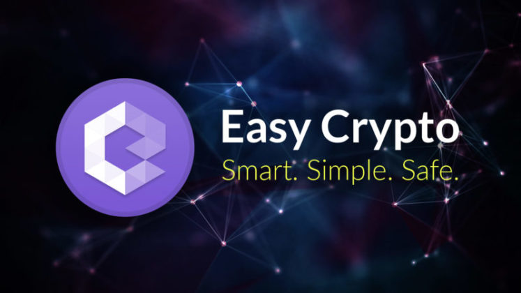 The logo and tagline of Easy Crypto, a recommended crypto exchange to buy Bitcoin (BTC), LEO tokens, and other cryptocurrencies in Australia