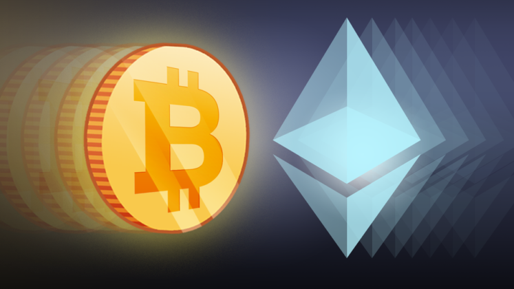 bitcoin and ethereum logo