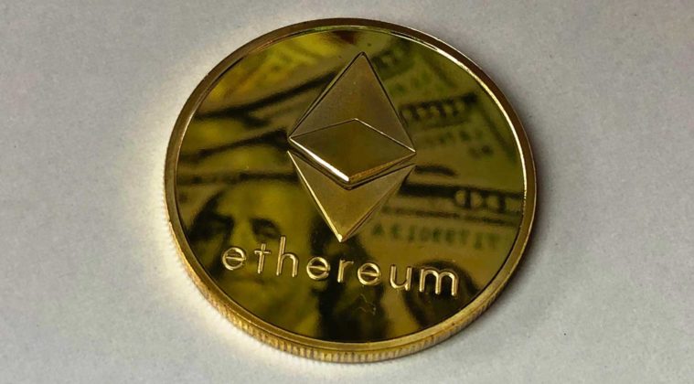 Ethereum coin as one of examples that associated with ERC20 tokens